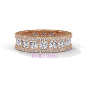 Eternity Wedding Band Shanghai Princess Diamond Gold Ring Her