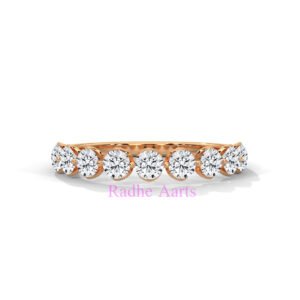 Half Eternity Gold Ring San Francisco Diamond Wedding Band Gift