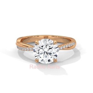 Round Diamond Engagement Ring Germany Handcrafted