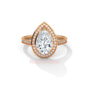 Pear Diamond Ring Gift Hyderabad On Special Occasions