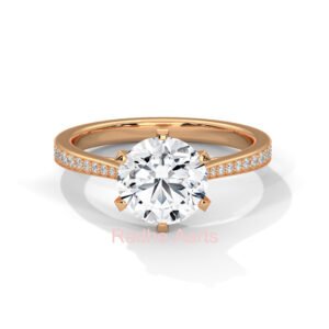 Round Diamond Engagement Ring Qatar Extraordinary Design