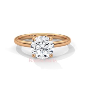 Round Diamond Gold Ring Gift Her Dublin Affordable
