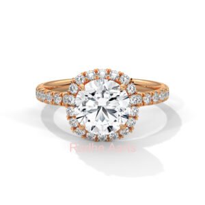 Round Lab Diamond Ring Gift Tokyo Trending Style