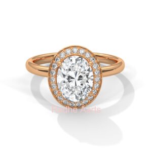 Lab Diamond Gold Ring Luxurious Gift Barcelona Shine