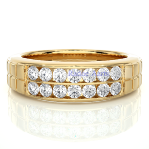 Elegant Diamond Men Wedding Band Gift Tokyo Trend