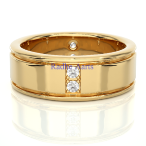 Channel Set Diamond Men's Band Paris Gift For Him