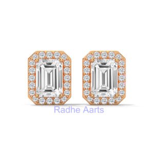 Luxury Emerald Diamond Earrings Gift Zurich Swiss Precious