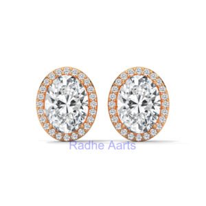 Oval Diamond Earrings Gift Sydney Australian Style