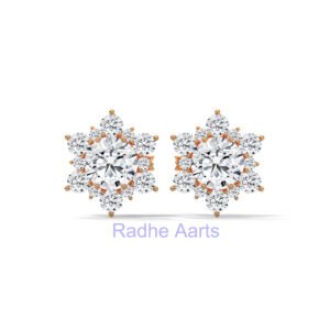 Vintage Diamond Earrings Gift Moscow Russian Elegance