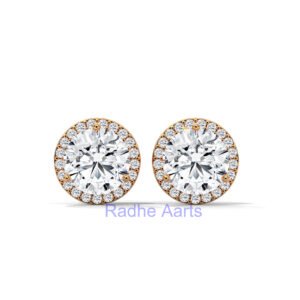 Solitaire Diamond Earrings Gift Barcelona Mediterranean Luxury