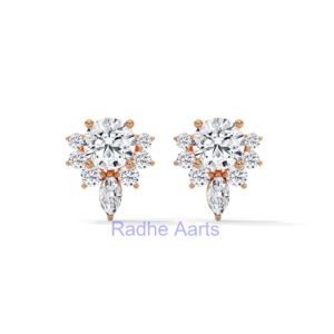 Romantic Diamond Earrings Gift Florence Italian Craftsmanship