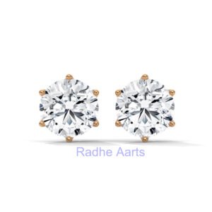 Affordable Round Diamond Earrings Gift London British Sophistication